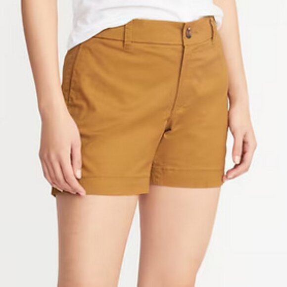 Old Navy Mid-Rise Twill Everyday Shorts for Women - Picture 1 of 1